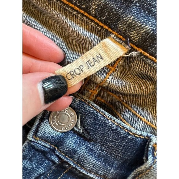 Rag & Bone Jeans Womens Size 26 Blue New Quay Wash Split Hem The Crop - Picture 10 of 14